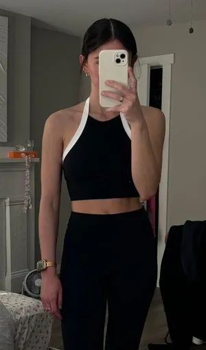 Lululemon Nulu Cropped Halter Tank Top thumbnail 3