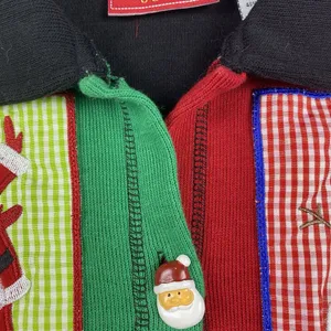 Onque Casuals Women's Christmas Cardigan Sweater Size Small Tree Santa‎ thumbnail 8