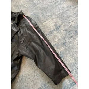 Vintage Bechamel Black Genuine Leather Coat Women's Medium thumbnail 6