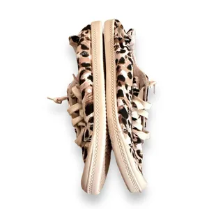 Time & Tru Leopard Print Scrunch Back Slip‎ On Memory Foam Sneakers Sz 7.5 thumbnail 4