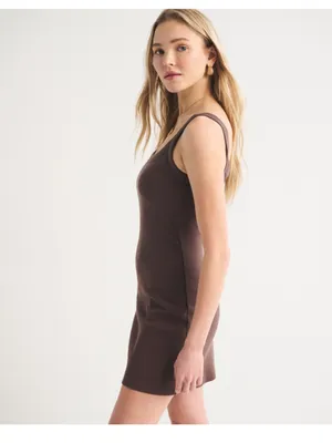 Abercrombie Bra-Free essential 90s ribbed mini dress, Medium NWT thumbnail 11