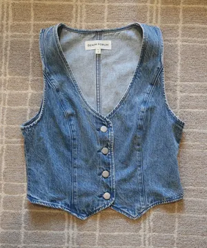 Aritzia Denim Forum Mia 90s Denim Vest thumbnail 1