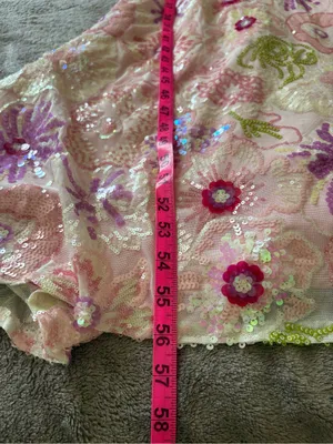 Jules And Cleo Floral Sequin Spaghetti Strap Sheath Maxi Dress thumbnail 10