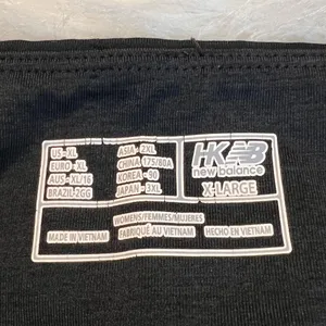 New Balance Black Athletic Workout Leggings Women’s size XL ruching at bottom thumbnail 7
