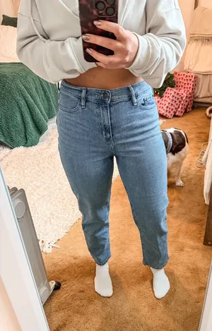 Calvin Klein Straight Leg High-Rise Jeans thumbnail 1