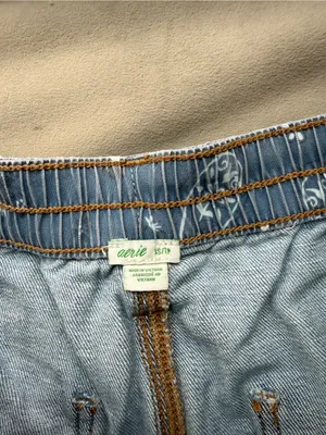 Aerie soft denim shorts thumbnail 2