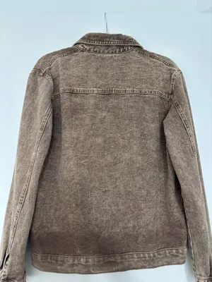 SheIn Brown cargo denim jacket thumbnail 3