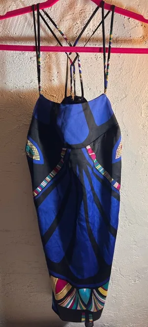 Nicole Miller Colorful Strappy Camisole Tank M thumbnail 1