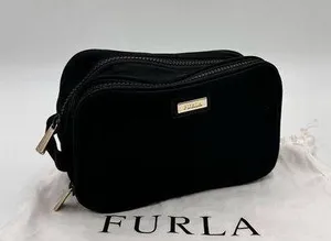 Furla Tessuto Nylon Cosmetic Bag Black thumbnail 1