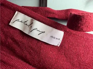 Petal & Pup Burgundy Ribbed Knit Tank Dress thumbnail 2