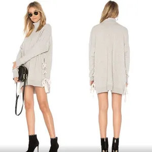 Free People So Plush Side Tie Sweatshirt Top Dress thumbnail 2