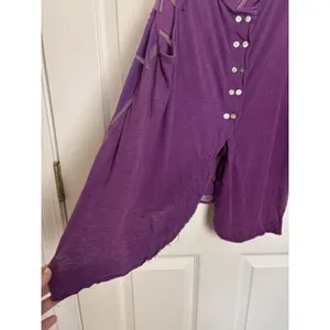 Free People Purple Ethereal Daze Ginger Tank M Sheer Mesh Fairycore Boho thumbnail 7