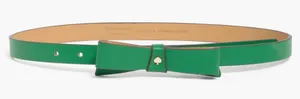 NWT Kate spade new york 19mm bow spade belt Medium Green thumbnail 1