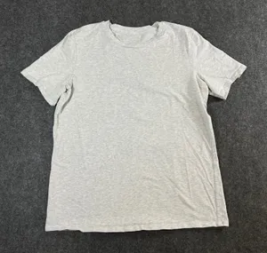 Lululemon Womens Light Gray Heather Short Sleeve Athletic Crew Neck Tee Top thumbnail 1