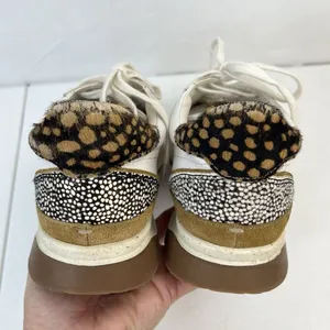 Madewell MWL Size 7.5 Kickoff‎ Trainer Sneaker Leather Calf Hair Lace Up Shoes thumbnail 10
