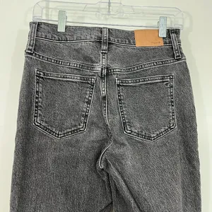 Madewell Size 25 Black Perfect Vintage Jeans Straight Tapered 90s Mom Jeans thumbnail 5