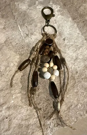 Handmade Bohemian Beaded Key Holder thumbnail 1