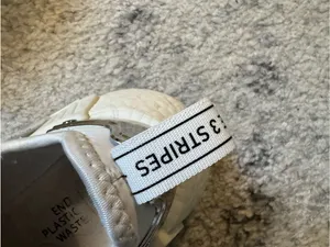 adidas Cream Velvet Casual Sneakers with Black Logo thumbnail 3