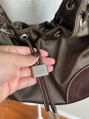 Chaps Brown Shoulder Hobo Bag with Dark Brown Accents thumbnail 3