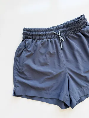 Athleta Girl Gray Athletic Shorts size Large / 12 thumbnail 2