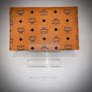 MCM Tangerine Logo Pattern Clutch thumbnail 2