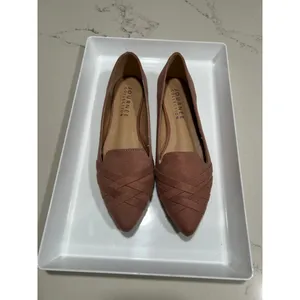 Journee NEW Faux Suede Mindee Slip On Pointed Toe Loafer Flats 8 $65 thumbnail 4