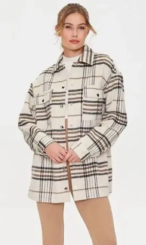 ✨ Forever 21 Brushed Plaid Shacket✨ thumbnail 1