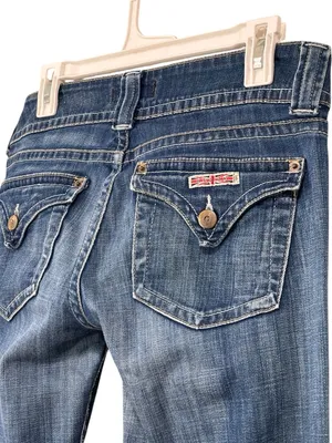 Hudson Flare Blue Denim Jeans Size 29 thumbnail 10