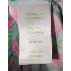 Lilly Pulitzer XL Henley Top Long Sleeve Tropical Floral Citrus Print Blue Pink thumbnail 7