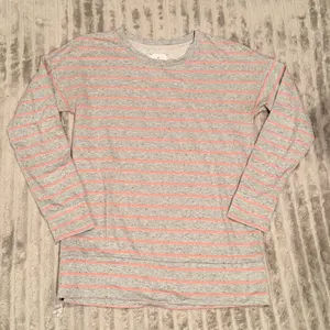 Lou & Grey Striped Long‎ Sleeve Top with Side Zip Detail Sz S thumbnail 2