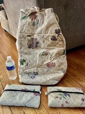 & Other Stories Quilted Floral Backpack thumbnail 1