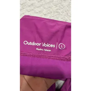 Outdoor Voices TechSweat Racerback Sports Bra Magenta Purple Womens Large thumbnail 5