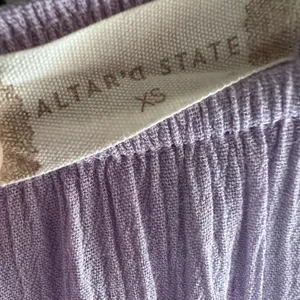 Altar’d state lavender smocked sleeve romper thumbnail 3