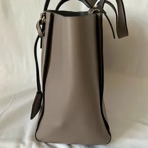 Kate Spade Authentic Gorgeous Light Gray/Taupe Leather Bag Purse 🌺🌺 thumbnail 5