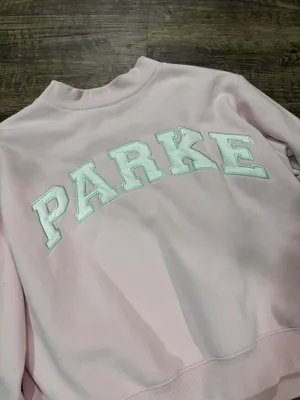 PARKE fleece mockneck sweatshirt in sprinkle - L/XL thumbnail 4