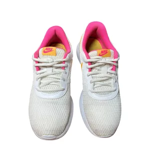 Nike Tanjun Shoes Sneakers Womens Size 9 White Pink Orange Running CK0062-100 thumbnail 3