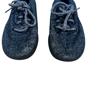 Allbirds Wool Runners Marled Knit Sneakers Navy Blue Sustainable Comfort Size W7 thumbnail 3