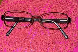 Coach Mona 1008 Dark Brown 51-17-135 Eyeglasses Frame and Case thumbnail 12