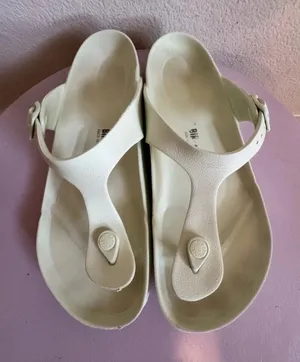 Birkenstock Green Thong Sandals with Buckle Women's US 9 Rubber Logo thumbnail 1