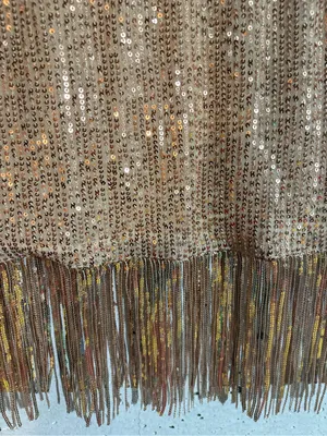 Grace Karin Sequin Fringe Top | Size: Small thumbnail 2