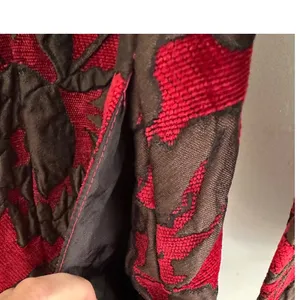 Habitat Clothes to Live In Vintage Red Floral Jacquard Blazer Jacket XL Tapestry thumbnail 6