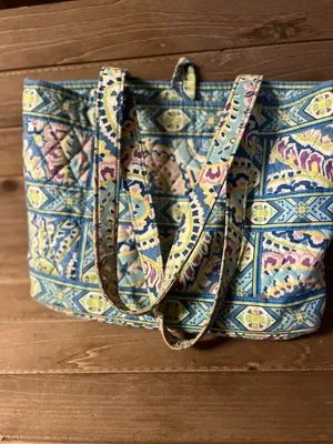 Vera Bradley Tote 14 x 10 lite blue women's handbag thumbnail 4