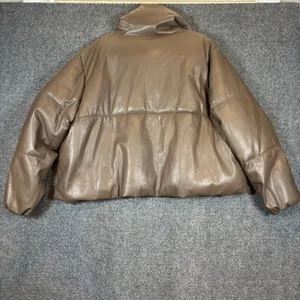 NWT Pistola Donovan‎ Puffer Jacket in Espresso Cropped Jacket Size XL MSRP $248 thumbnail 8
