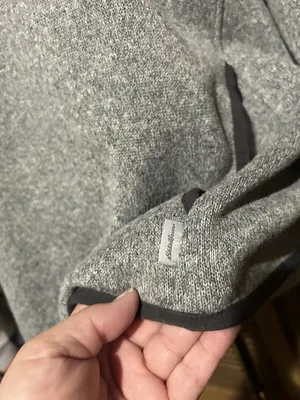 Eddie Bauer Fleece Mock Neck Snap Pullover Sweatshirt Women’s XL Gray Pockets thumbnail 6