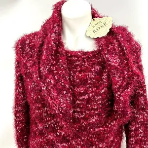 Knox Rose cowl neckline fuzzy warm sweater thumbnail 1