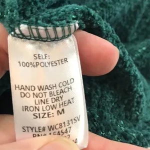 Flawless Green Chenille Pocketed Oversized Cardigan thumbnail 7