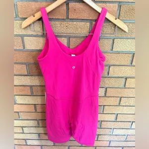NWT Lululemon Align Bodysuit 8" Sonic Pink SNCP Size 4 thumbnail 5