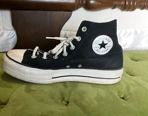 Converse High-Top Black All Star Chuck Taylor Platform Lift Women’s Shoes thumbnail 1