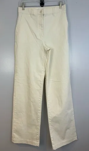 NWT Oak + Fort Ivory/Cream High Rise Straight Leg Denim Classic Jeans Size 6 thumbnail 1