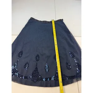 Old Navy Blue Sequin Mesh Skirt Size 1 Low Waist Party Dance‎ Special Occasion thumbnail 3